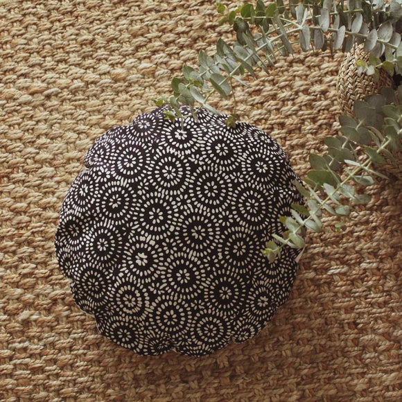 Traditional Batik Decorative Round Pillow Cover 16